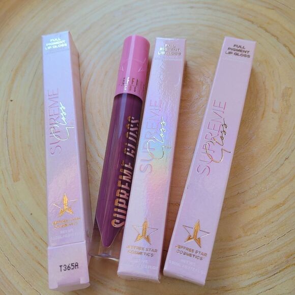 3 x JEFFREE STAR IMPROPER FULL PIGMENT SUPREME LIP GLOSS LIPSTICK NEW NWT - Picture 3 of 3